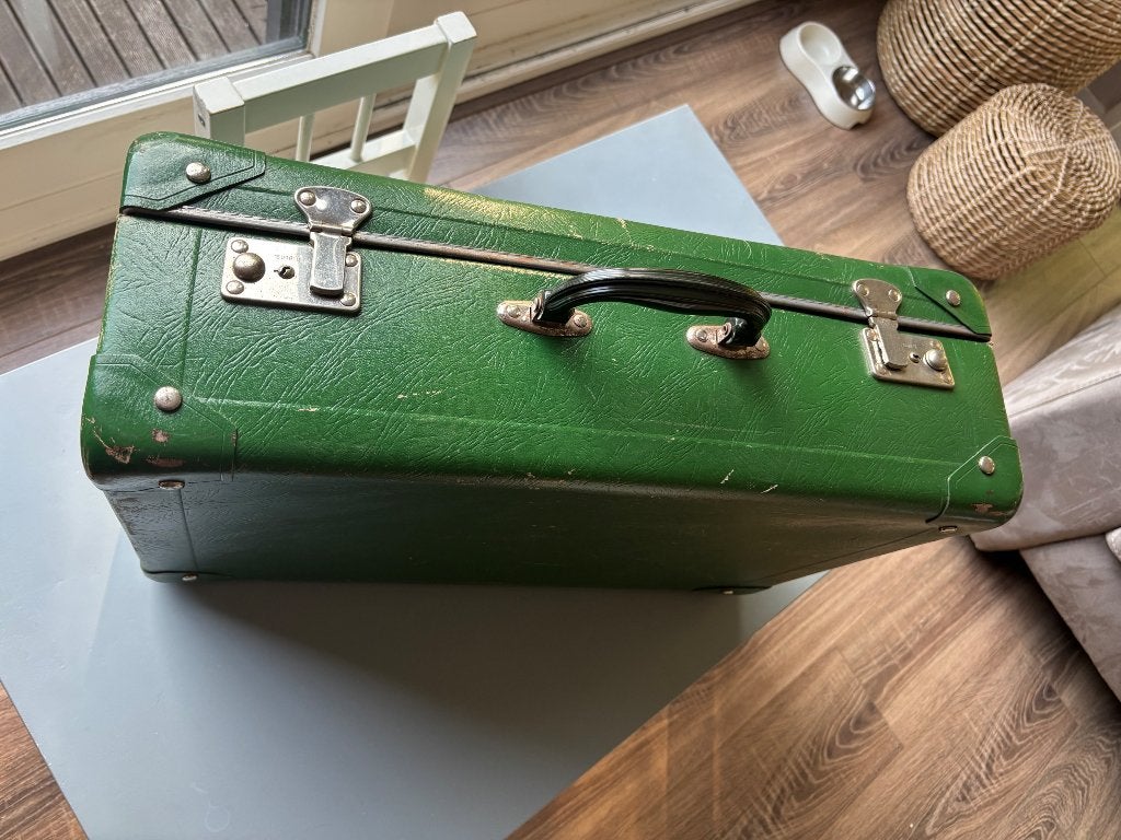Magnifique étui de voyage vintage, Marcel Avez !, Antiquités & Art, Enlèvement ou Envoi