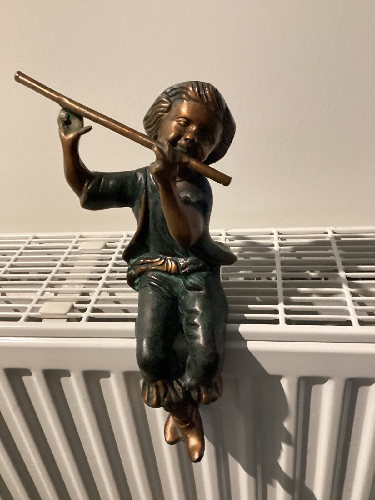 Mooi bronzen fluiter 27 cm hoog, Antiquités & Art, Antiquités | Bronze & Cuivre, Enlèvement