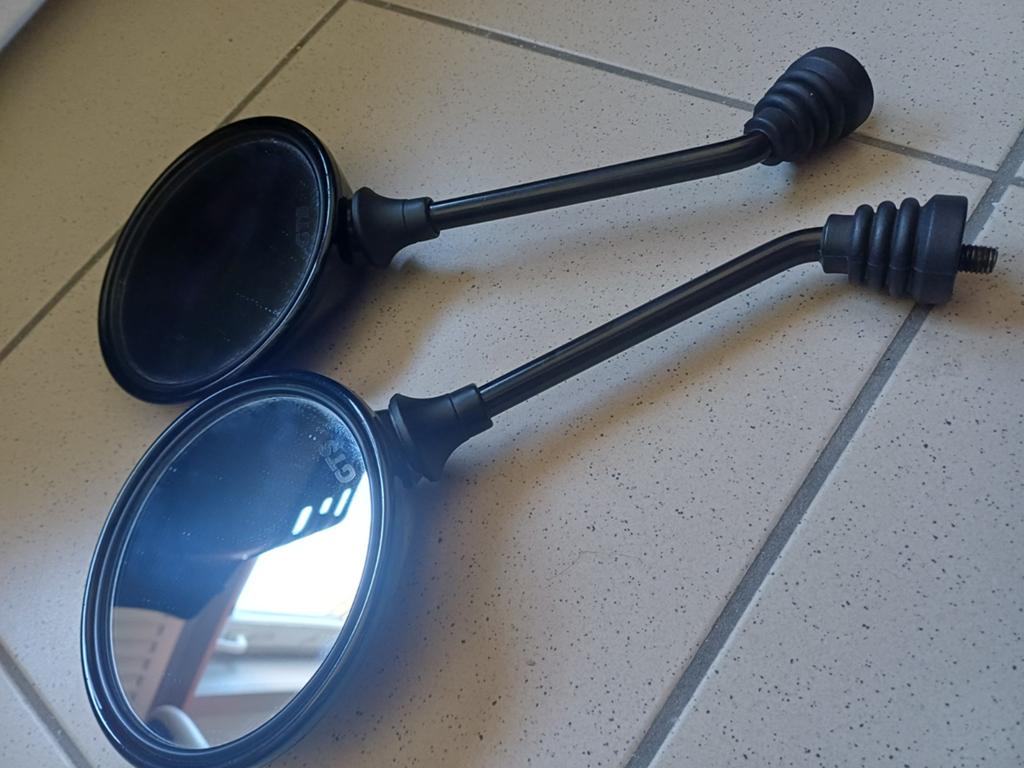 Achteruitkijkspiegels Links en Rechts voor Scooters., Fietsen en Brommers, Ophalen, Gebruikt