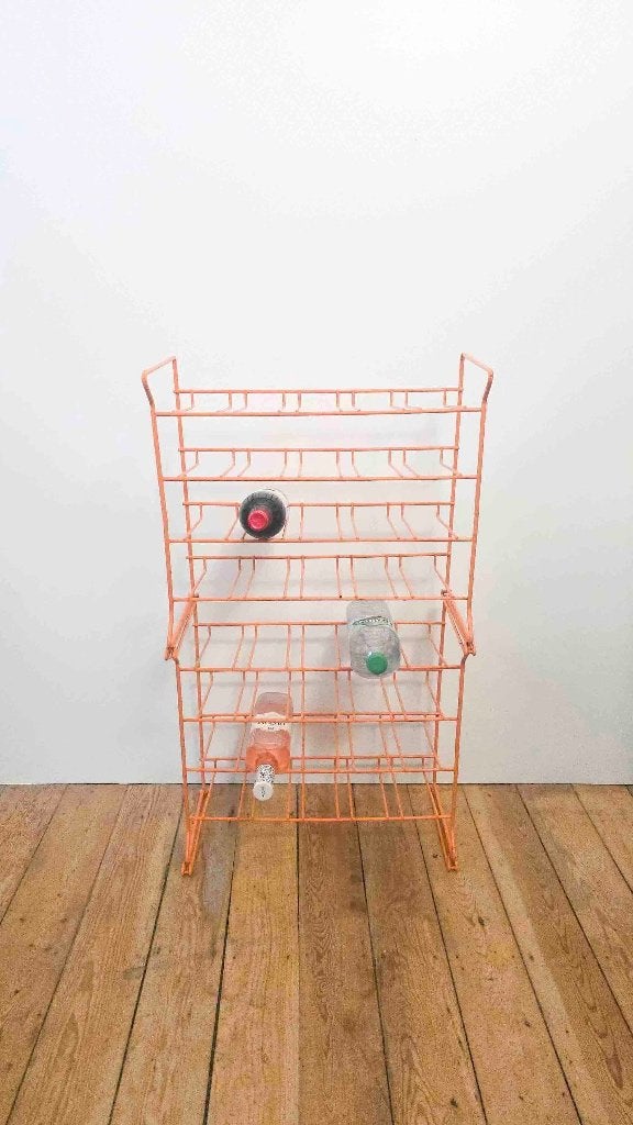 Etagère - porte-bouteille - TOMADO - 20 bouteilles - orange, Enlèvement ou Envoi, Comme neuf, Métal, 15 à 25 bouteilles