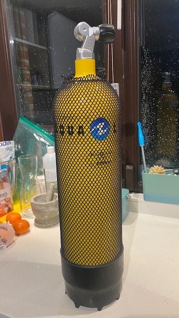 Faber fles in perfecte staat. 6 liter - 200 repen, Watersport en Boten, Ophalen, Zo goed als nieuw, Duikfles