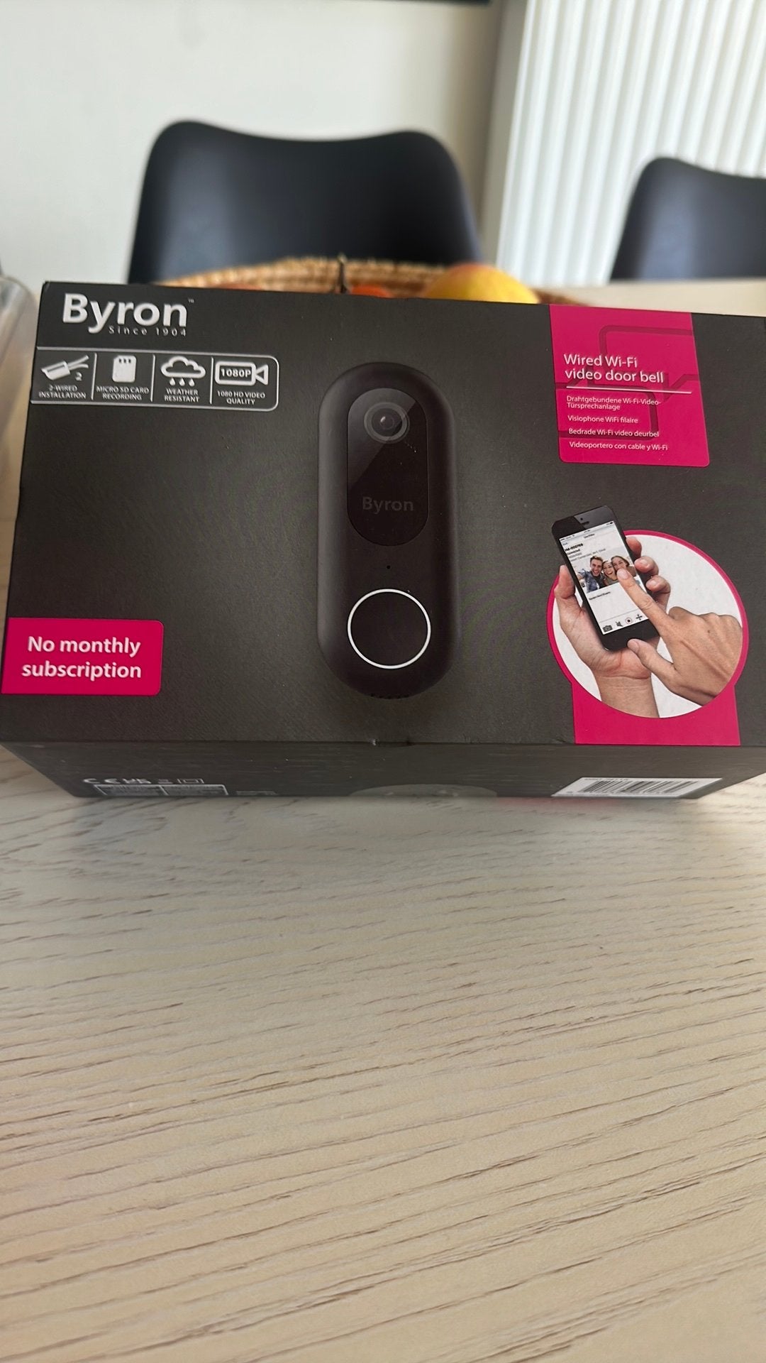 Byorn video door bell, Huis en Inrichting, Ophalen, Zo goed als nieuw