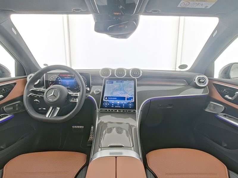 Mercedes-Benz GLC 300 e 4M Coupé AMG Night 20" PANO *BRUIN, Autos, Mercedes-Benz, Cuir, Argent ou Gris, Achat, Entreprise