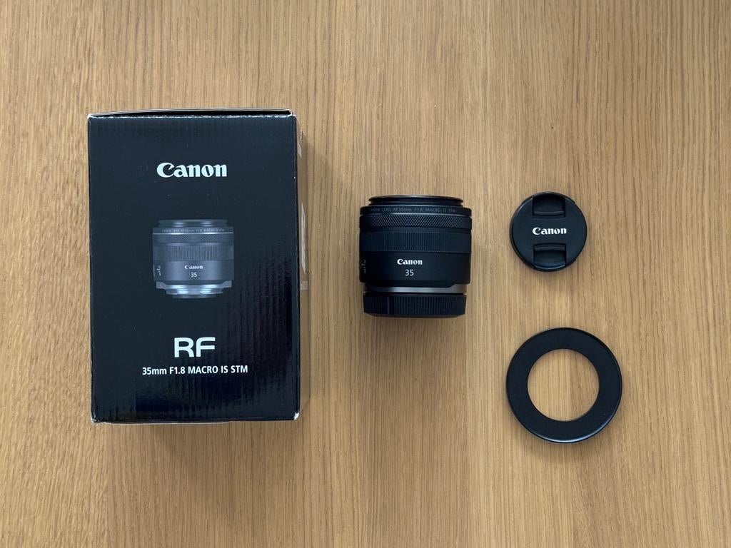Canon RF 35mm F1.8 IS STM - Très bon état et complet !, Audio, Tv en Foto, Foto | Lenzen en Objectieven, Ophalen of Verzenden