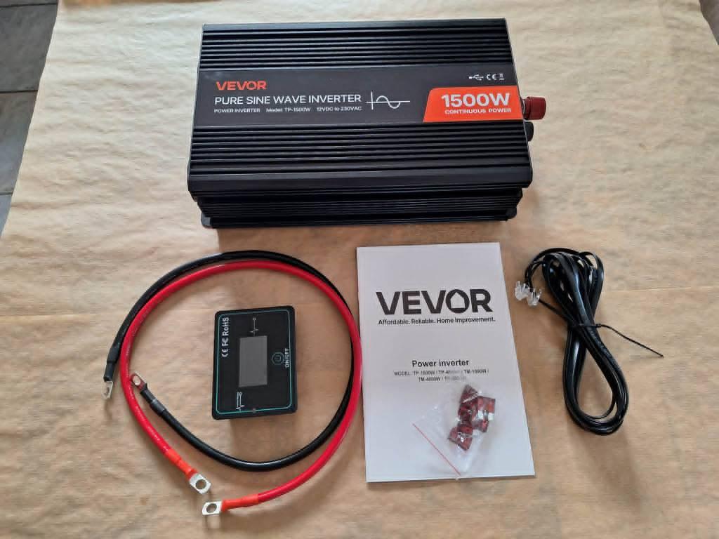 Convertisseur VEVOR 12v - 220v 1500W, Enlèvement, Neuf