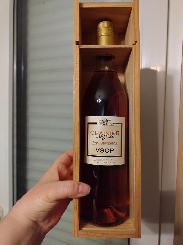 Cognac Chainier Fine Champagne Controlée VSOP, Nieuw, Ophalen of Verzenden, Vol, Overige typen