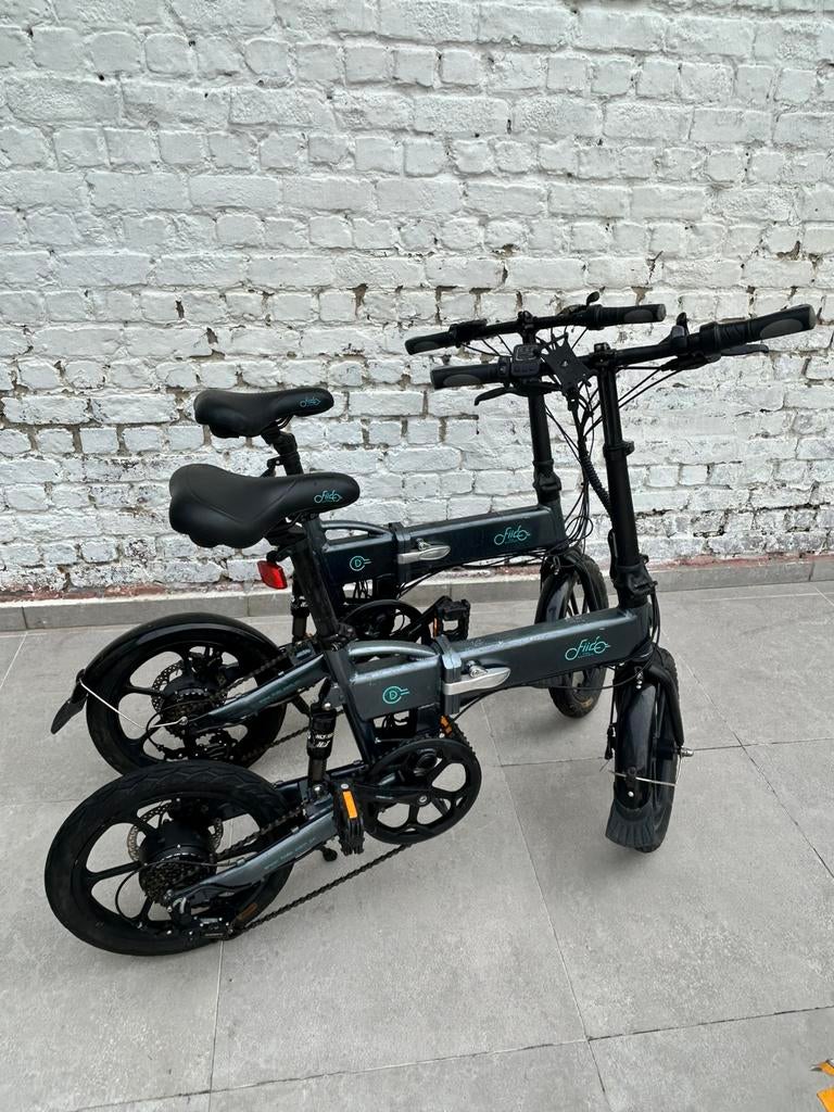 2 Elektrische plooi fiets, Fietsen en Brommers, Versnellingen, Zo goed als nieuw, Totaal opvouwbaar, Ophalen