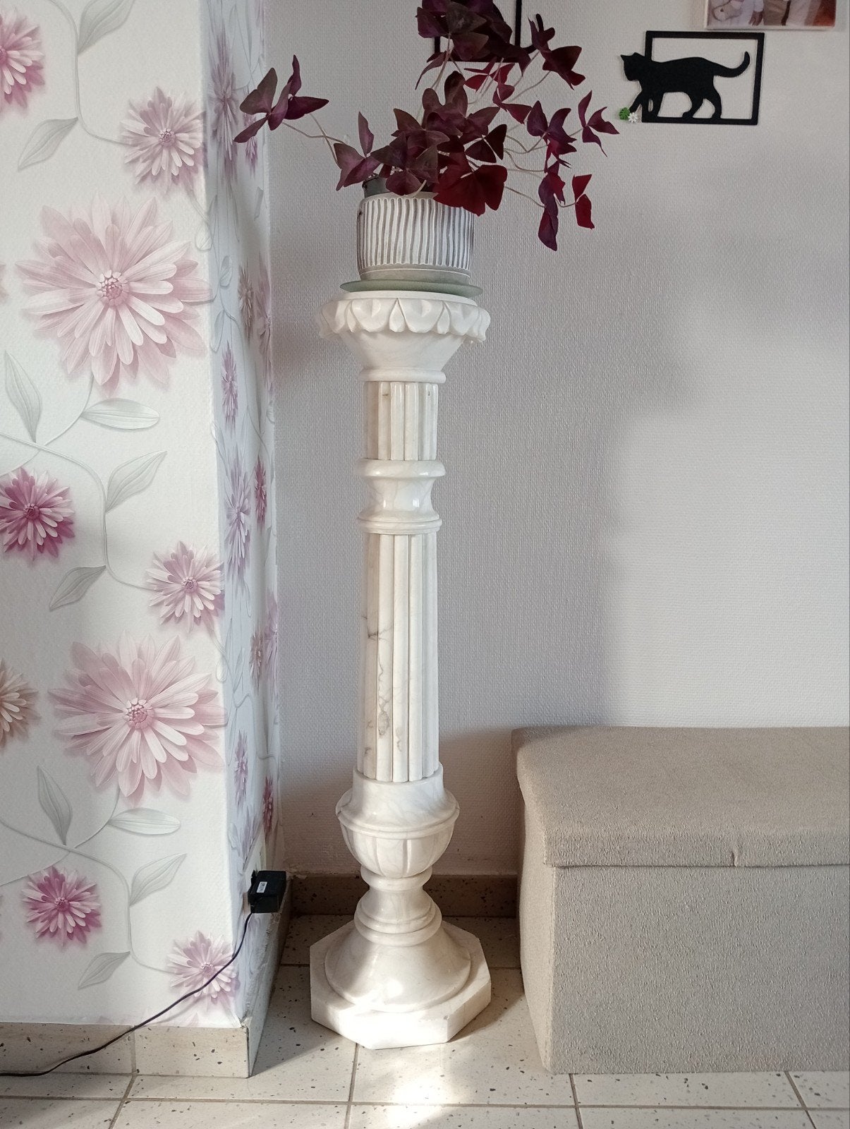 colonne en albâtre, Enlèvement, Utilisé