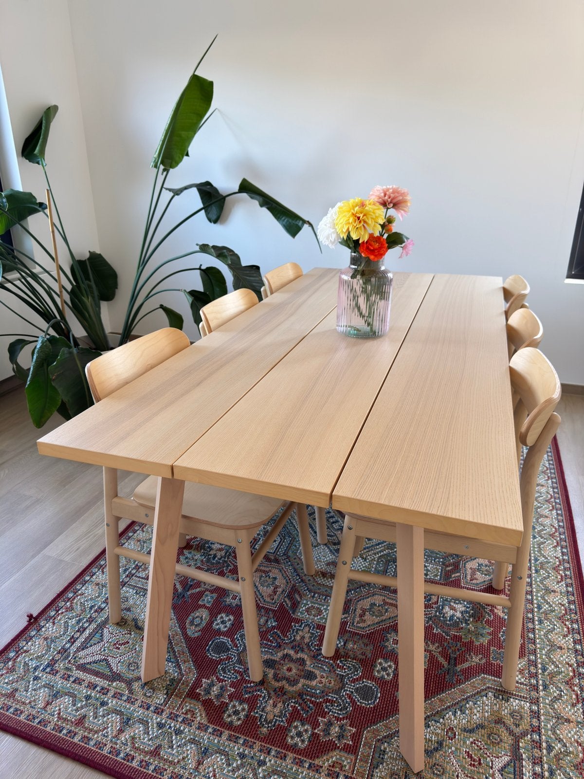 Tafel en stoelen, Huis en Inrichting, Tafels | Eettafels, Ophalen, Zo goed als nieuw