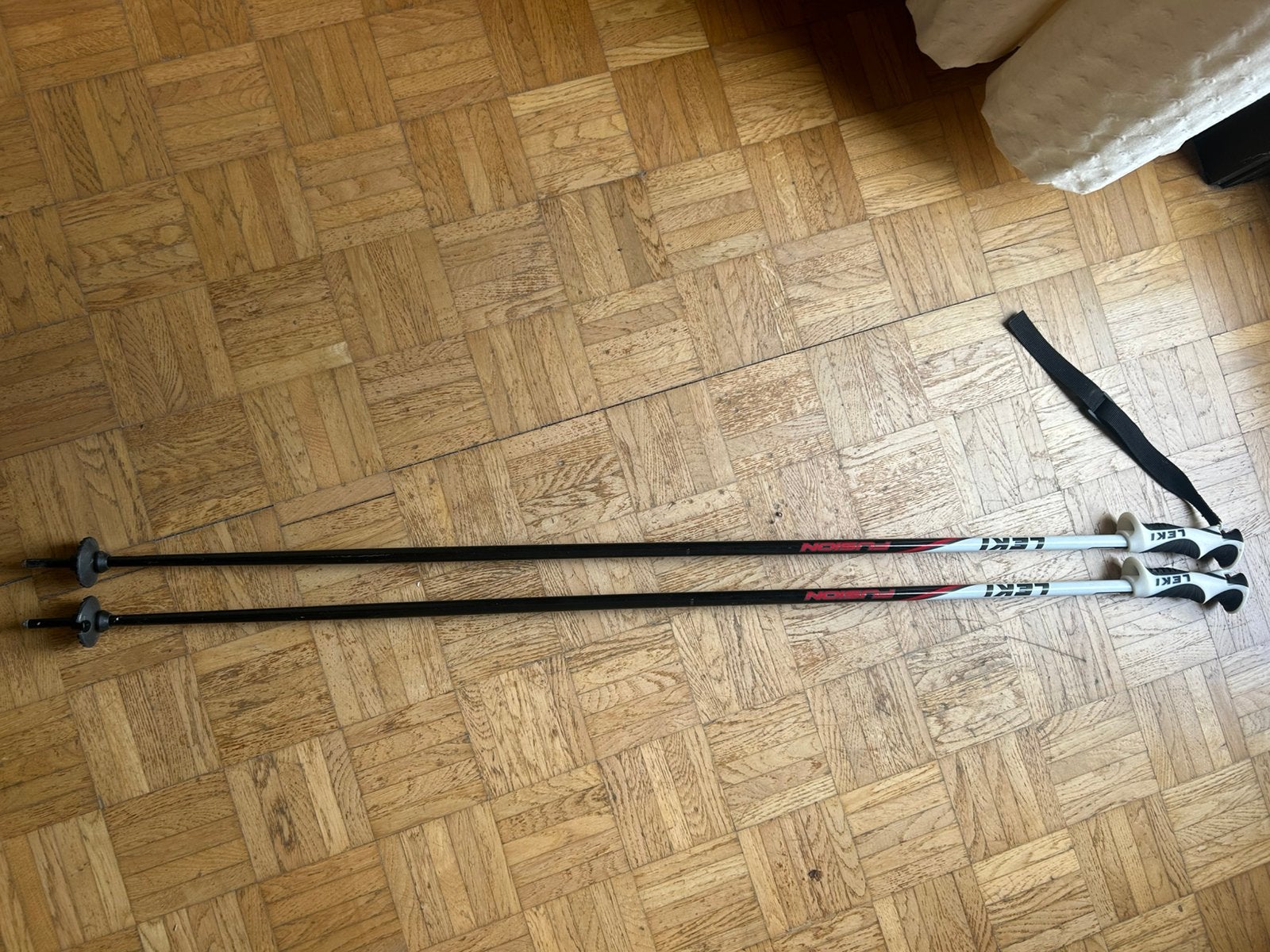 Skistokken Leki 130 cm, Stokken, Zo goed als nieuw, Ski, Ophalen