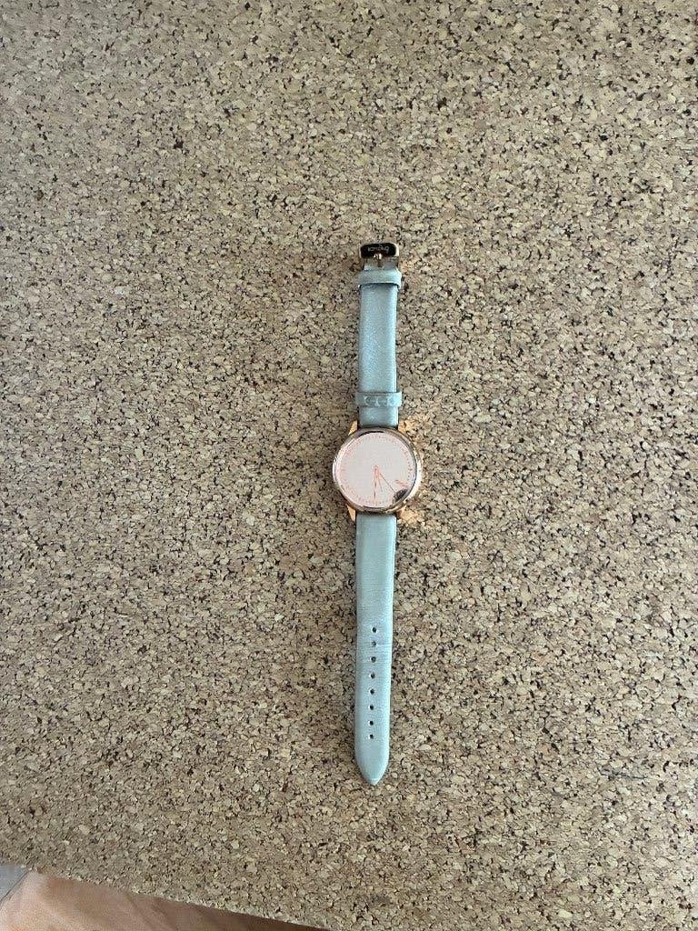 Komono rose gold horloge, Overige materialen, Leer, Polshorloge, Zo goed als nieuw