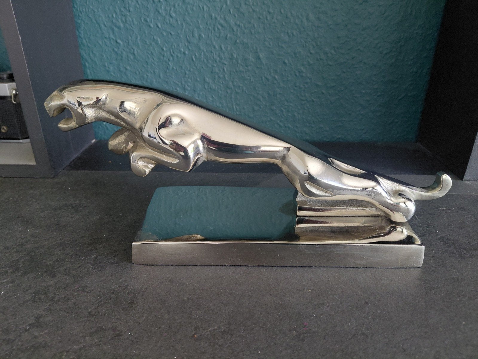 Mascotte Jaguar chromée, Antiquités & Art, Enlèvement ou Envoi