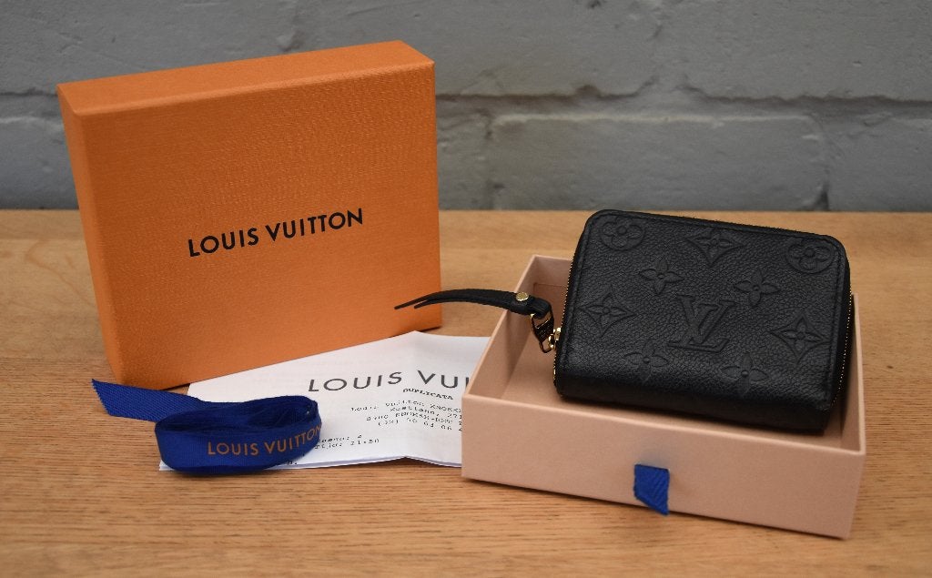 Louis Vuitton Zippy Coin Purse in zwart Monogram Empreinte, Autres marques, ., Comme neuf, Enlèvement