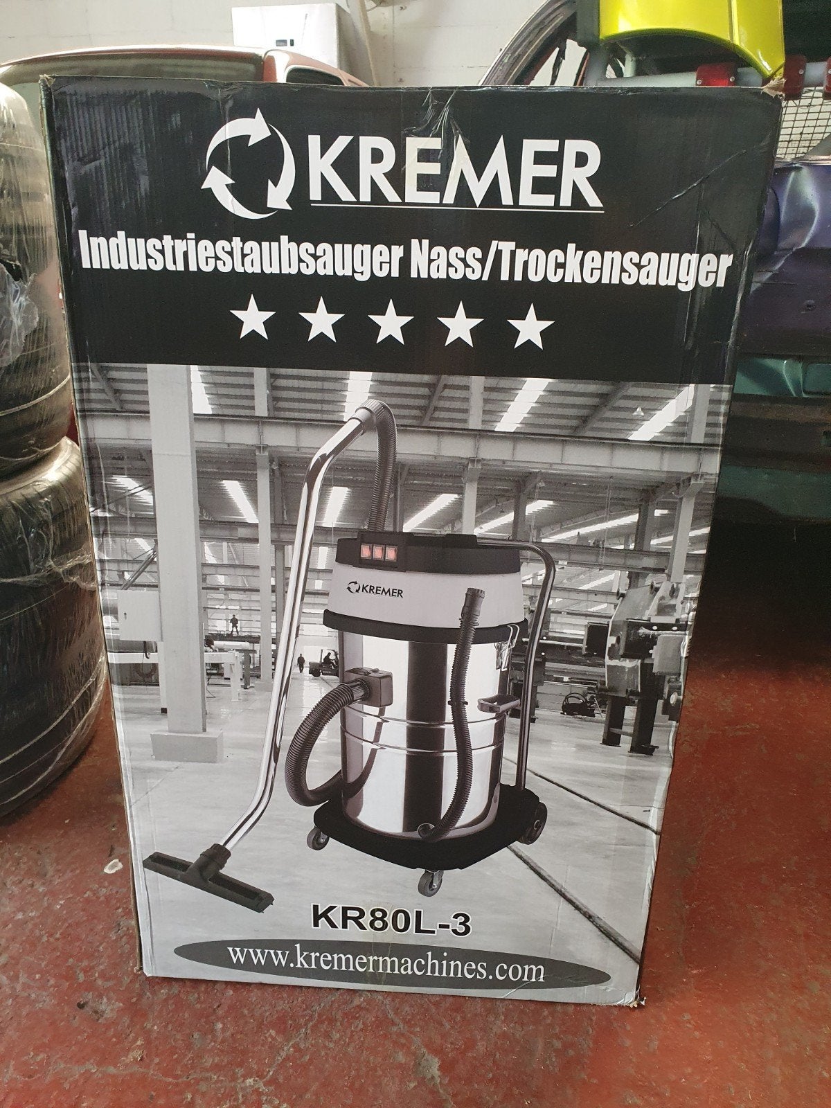 Nieuw! Kremer kr80l-3 industriële stofzuiger, Elektronische apparatuur, Ophalen, Industriële stofzuiger