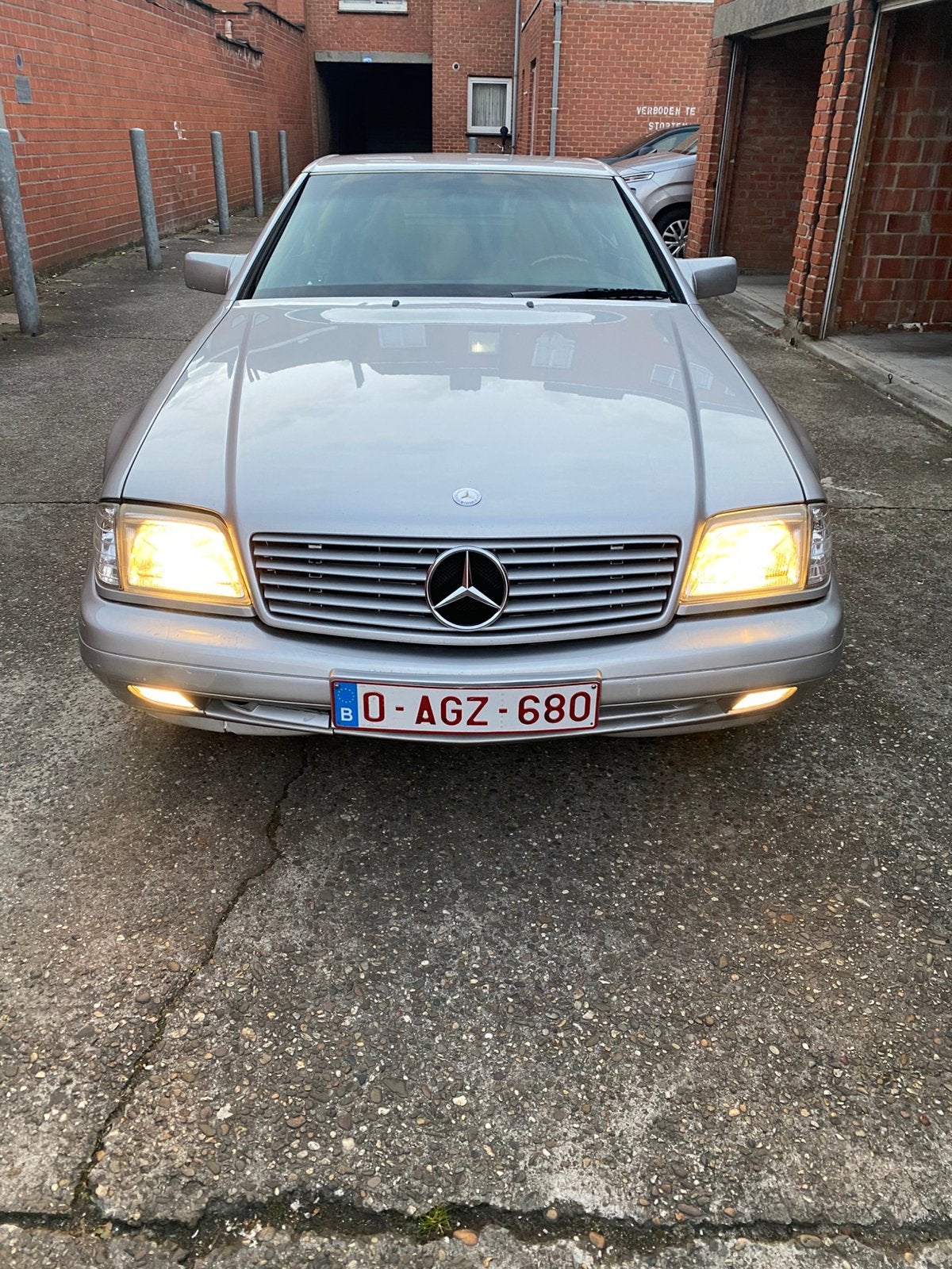 Mercedes cabrio sl300 24v automaat oldtimer prijs 14000€, Cuir, Argent ou Gris, Achat, Cabriolet