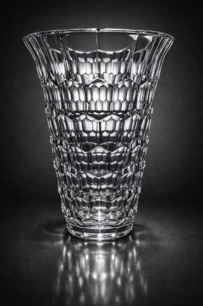 Vase en verre transparent Val Saint Lambert Luxval, Antiquités & Art, Antiquités | Vases, Enlèvement