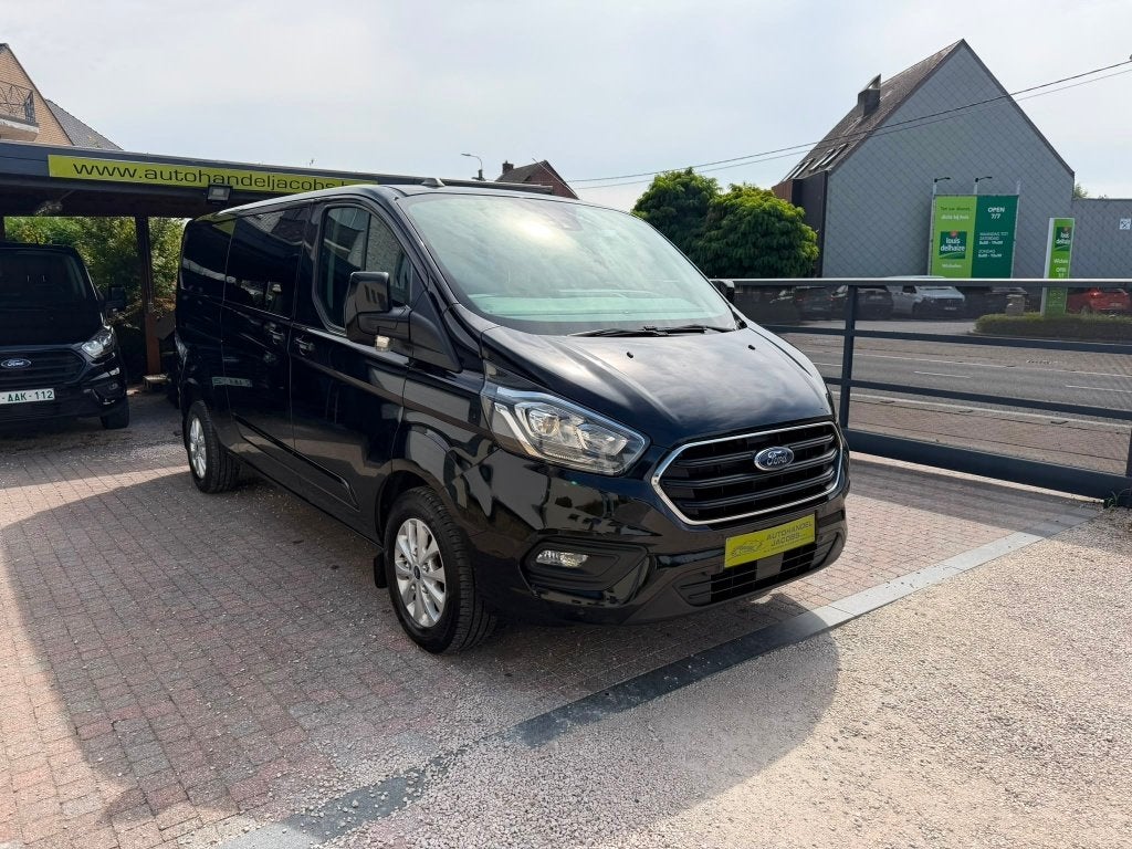 FORD TRANSIT CUSTOM * LIMITÉ * CAB DUB * 6 PLACES * L2 * GPS, 6 portes, Entreprise, Boîte manuelle, Noir