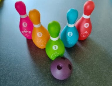 Set de bouwling avec ballon., Enlèvement, Utilisé