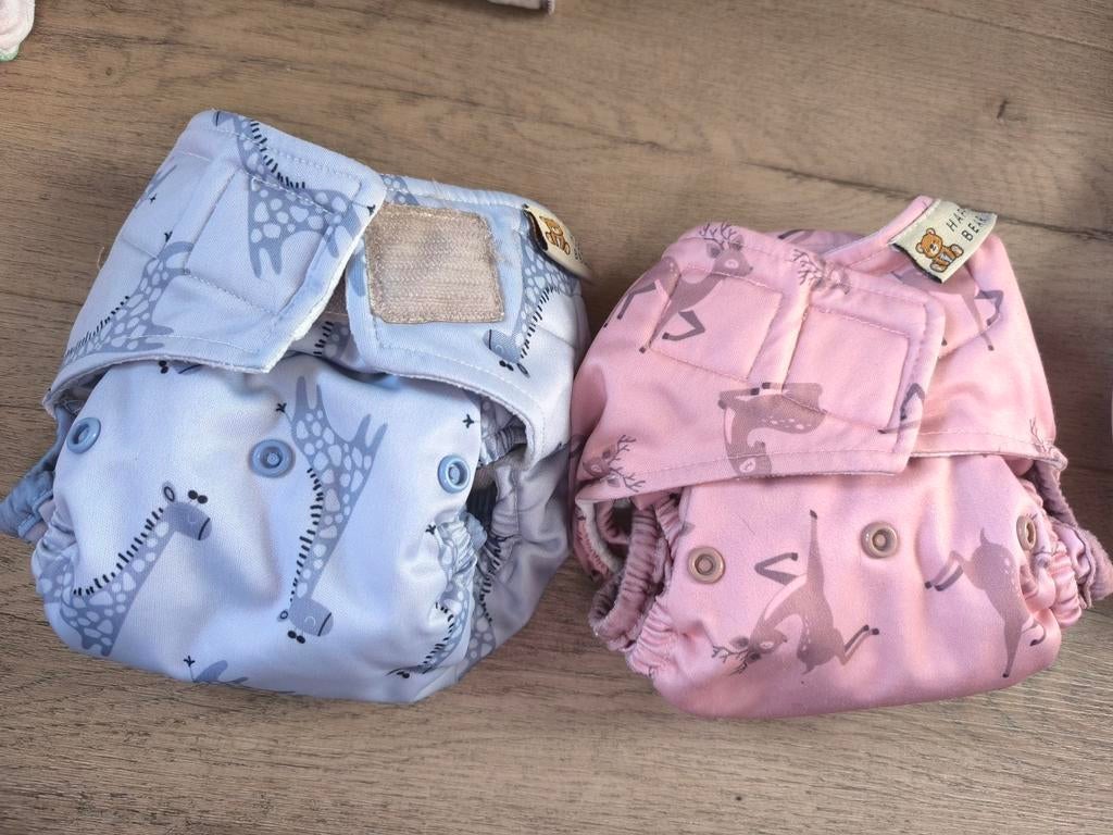 Wasbare luiers Happy Bear 2-in-1, Kinderen en Baby's, Ophalen, Zo goed als nieuw, Happy bear, Jongetje of Meisje