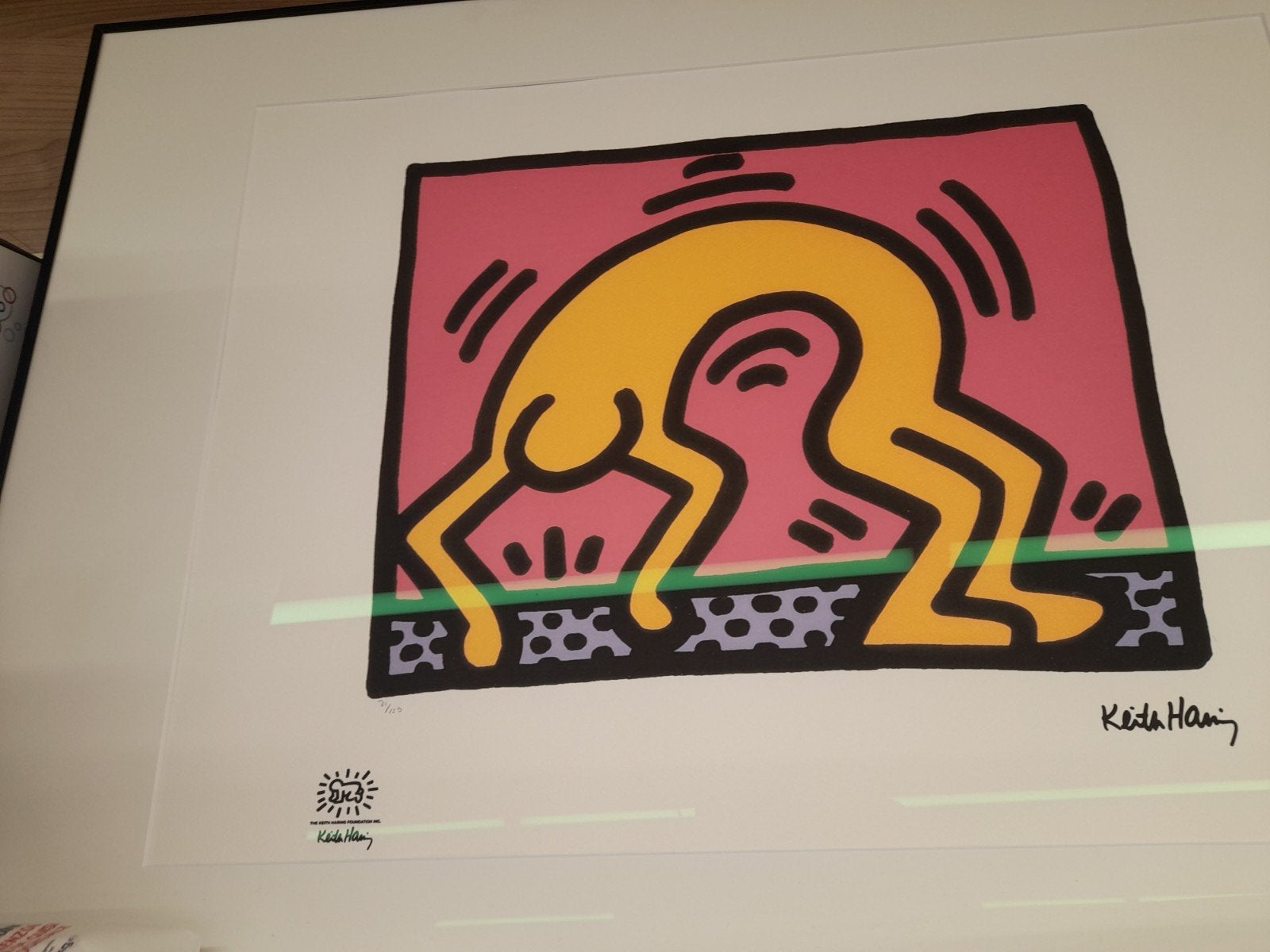 Keith haring litho, Ophalen