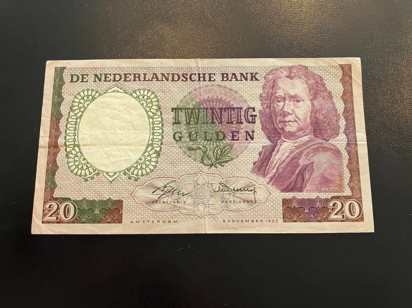 20 Gulden Boerhaave 1955 - échange pour 10€, - P/G008, Timbres & Monnaies, Enlèvement ou Envoi