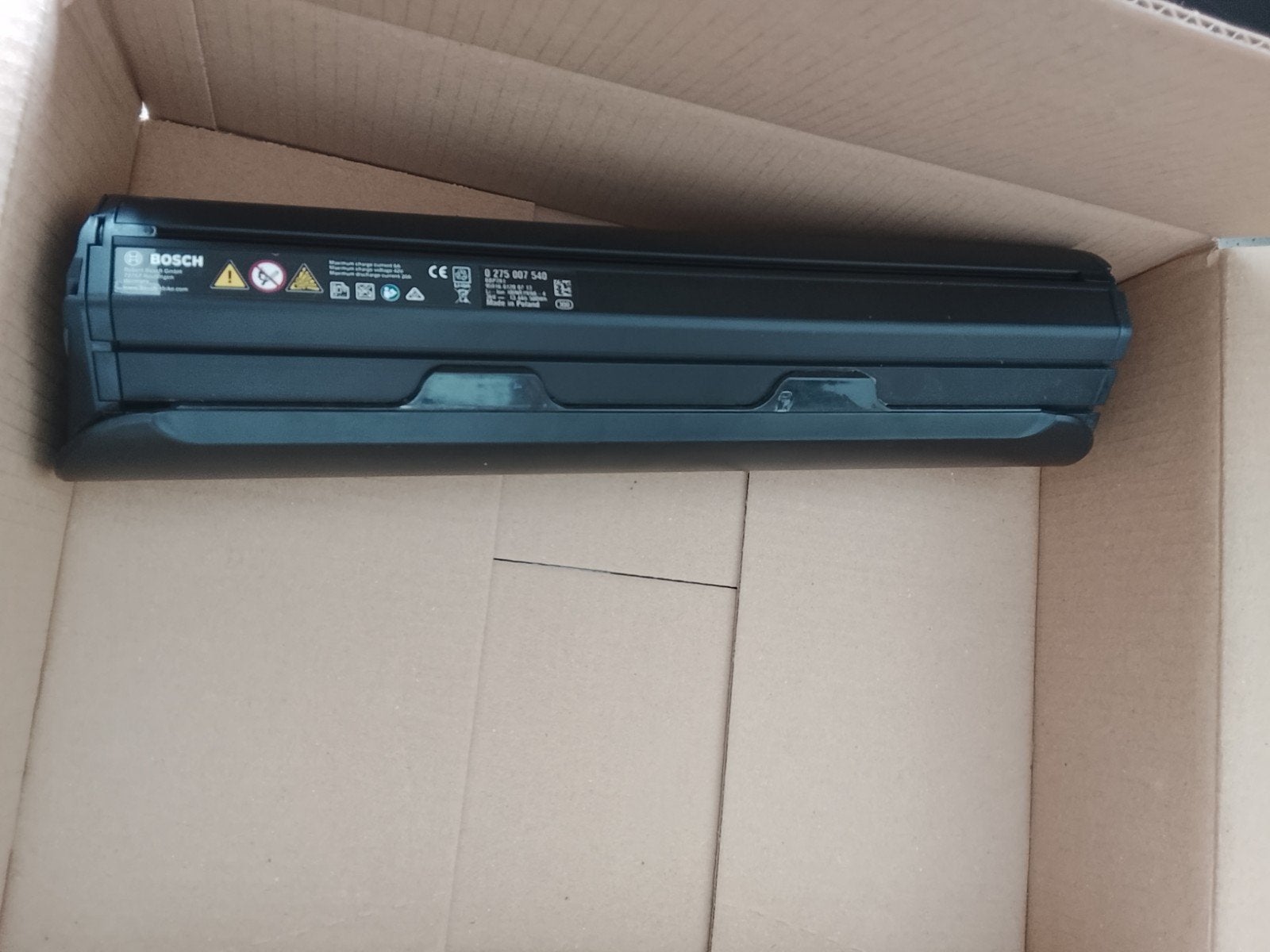 Bosch 500wh powertube fiets accu zo goed als nieuw, Verzenden, Zo goed als nieuw