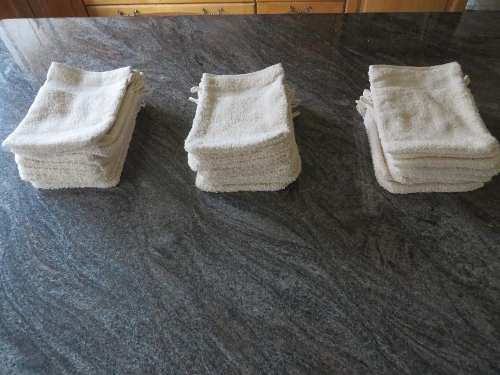 katoenen washandjes, Ophalen
