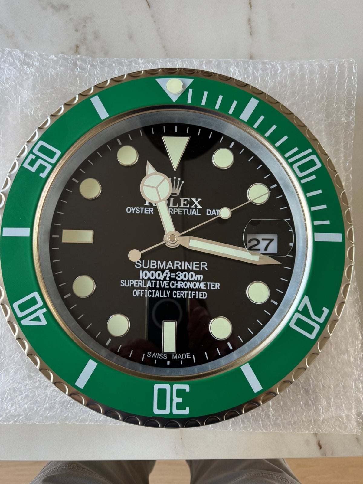 Rolex wandklok, Handtassen en Accessoires, Horloges | Heren, Ophalen, Nieuw, Overige materialen, Rolex