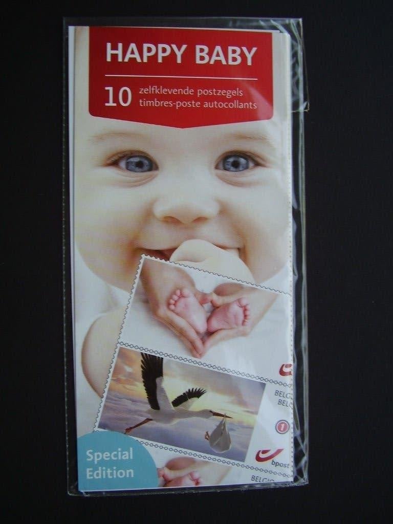 10 x duostamp postfris zelfklevend - Happy baby (2) - P107, Enlèvement ou Envoi, Neuf
