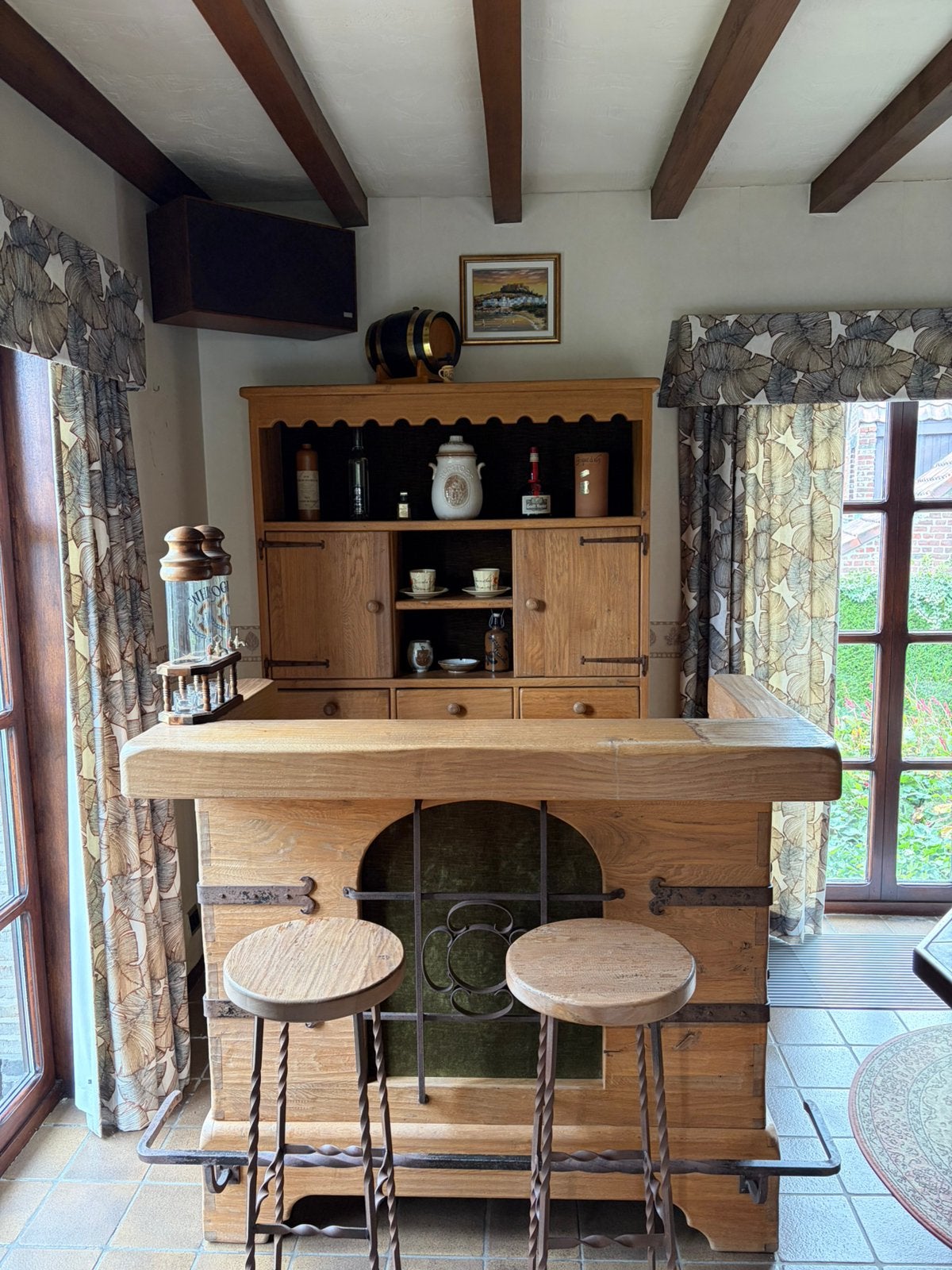 Bar + barkast, Huis en Inrichting, Ophalen, Zo goed als nieuw