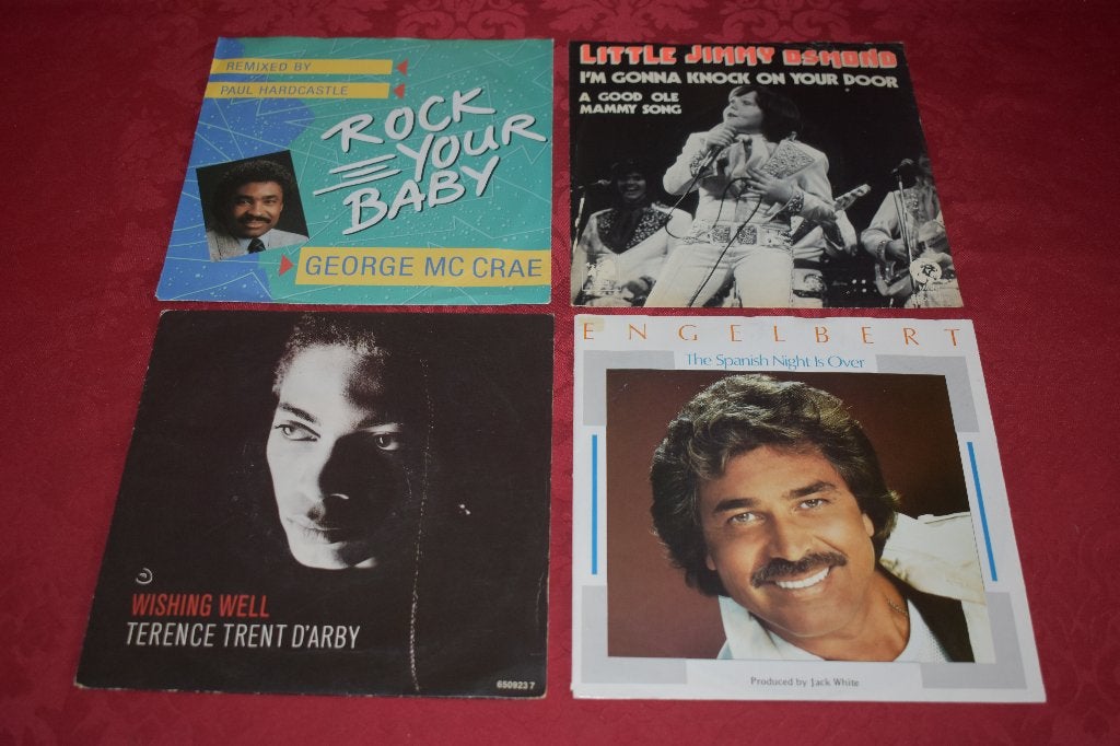 4 toffe hits voor jukebox of collectie,, Cd's en Dvd's, Pop, 7 inch, Ophalen of Verzenden, Zo goed als nieuw