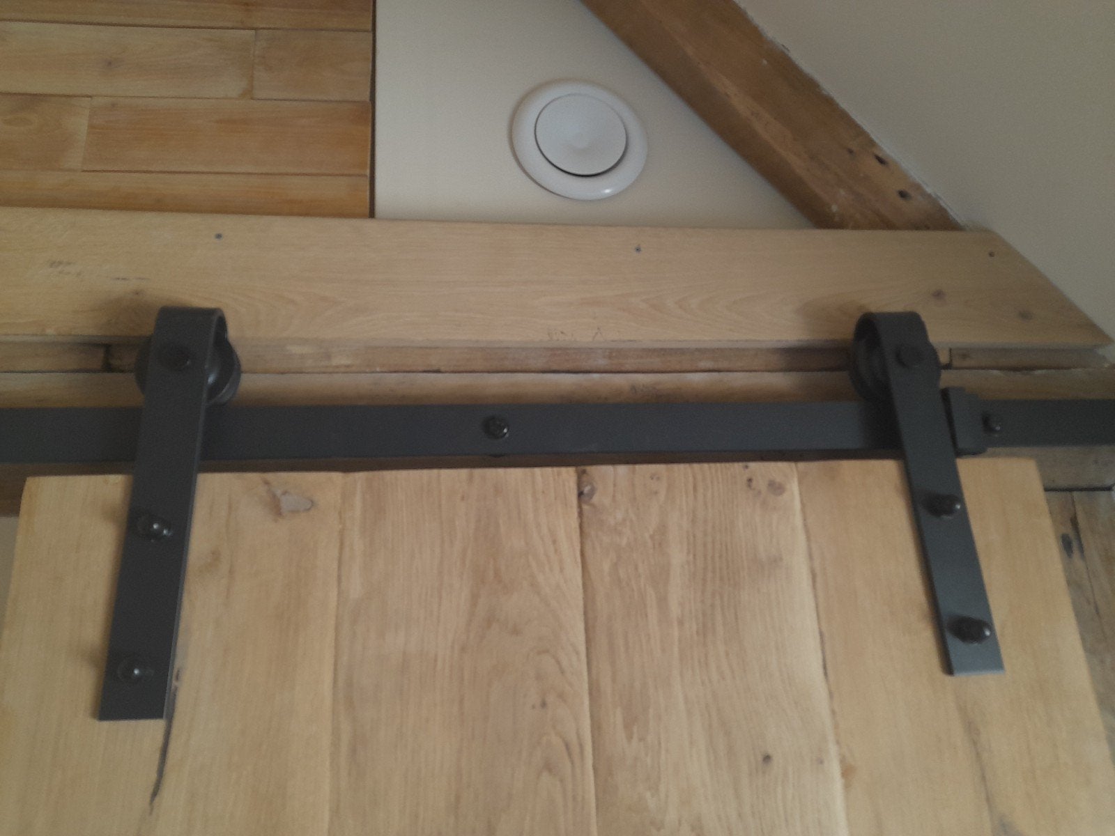 Ophangsysteem voor schuifdeur zwart (excl. Deur), Doe-het-zelf en Bouw, Ophalen, Overige typen, Nieuw, 150 tot 225 cm