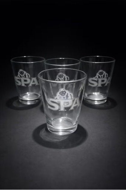 Set van vier SPA-waterglazen, Verzamelen, Ophalen, Nieuw, Waterglas