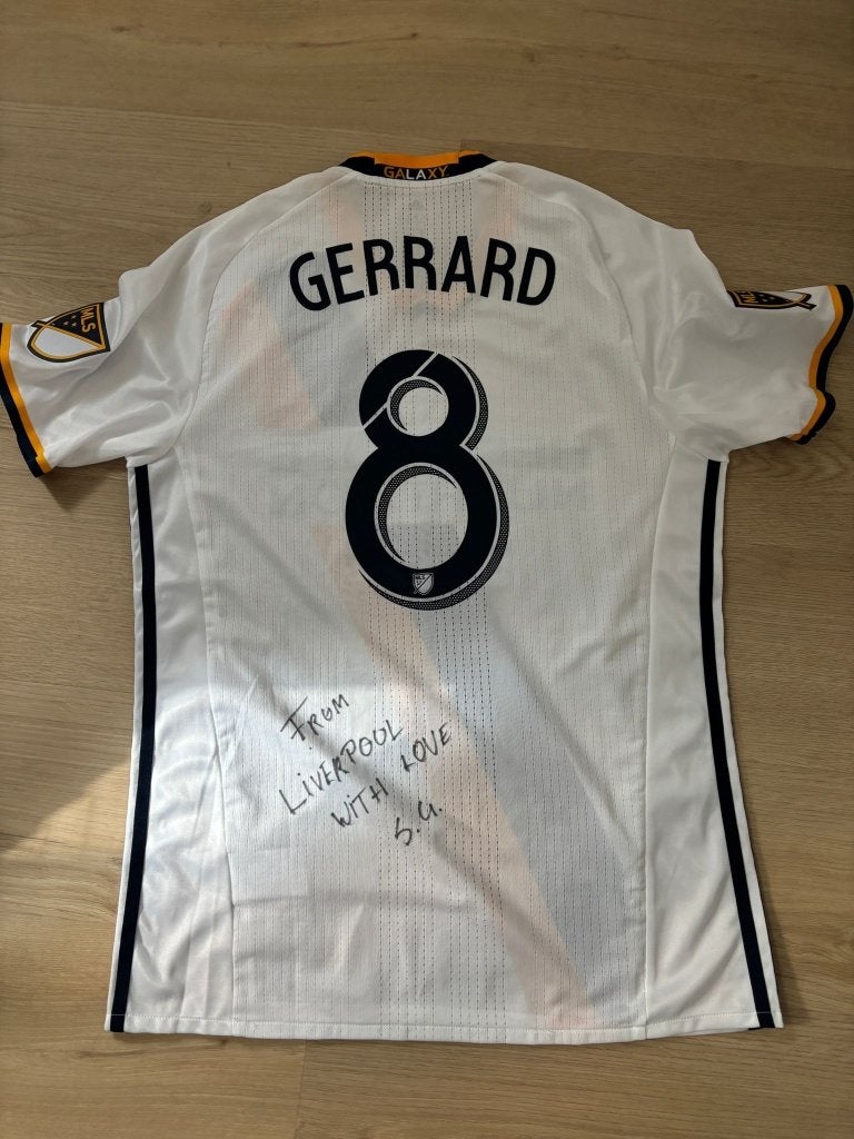 Steven Gerrard gesigneerd LA Galaxy shirt (2016), Vêtements | Hommes, Vêtements de sport, Neuf, Football, Taille 52/54 (L), Blanc