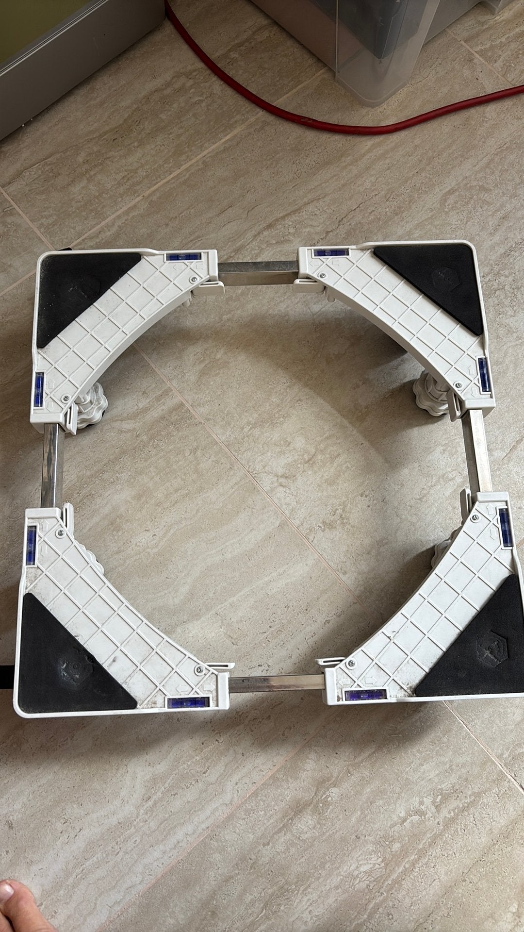 Onderstel met wieltjes voor wasmachine/droogkast, Ophalen, Zo goed als nieuw