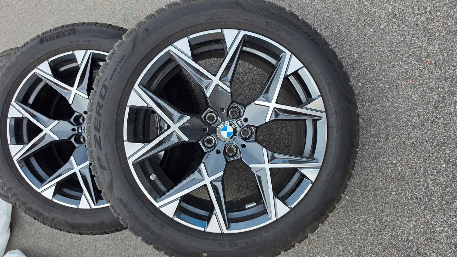 Rare kit hiver origine Bmw X3 G45 19 p jantes + pneus, Autos : Pièces & Accessoires, Pneus & Jantes, Enlèvement