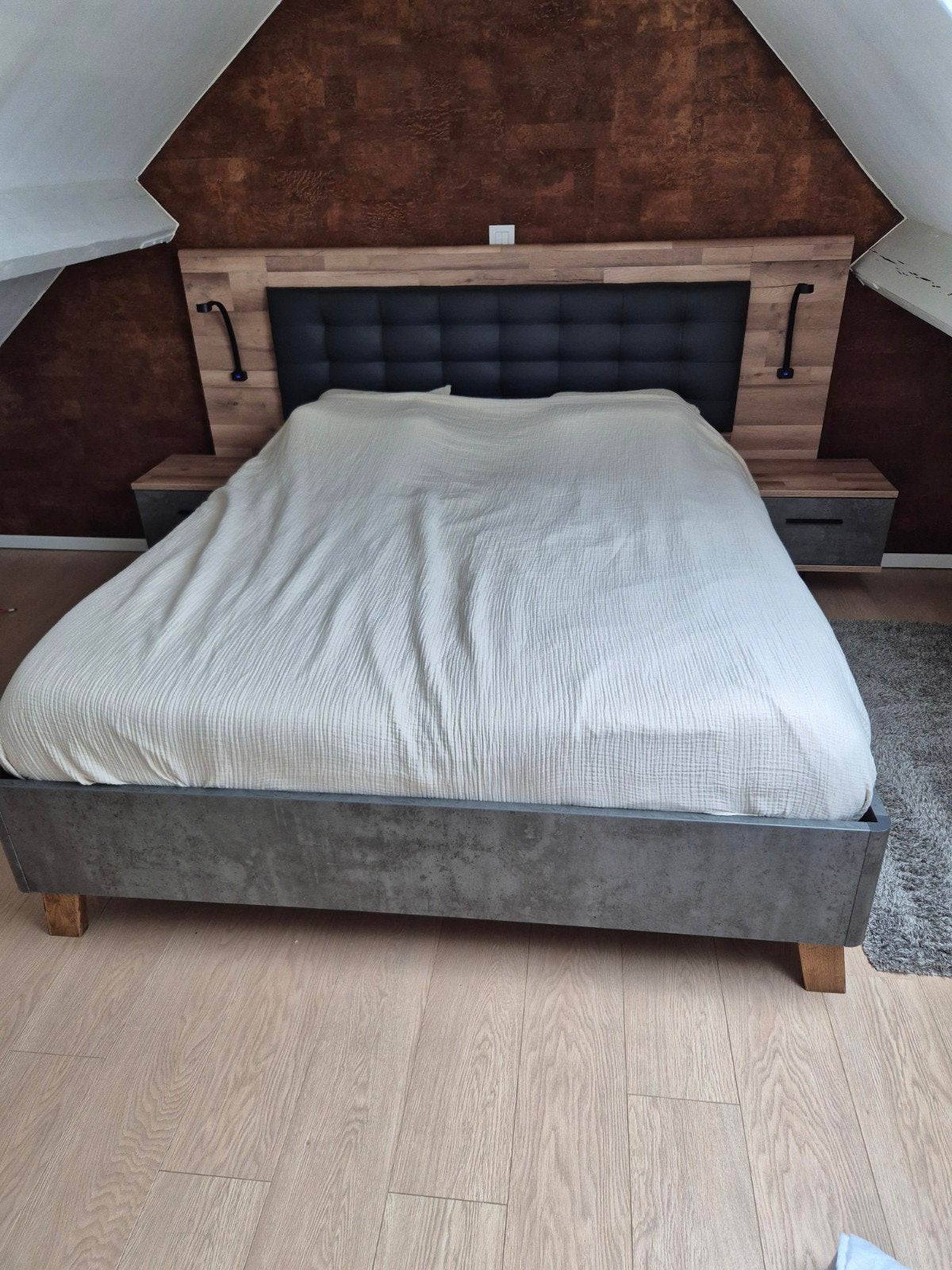 Bed 1m60 met elektrische lattenbodems perfecte staat, Ophalen