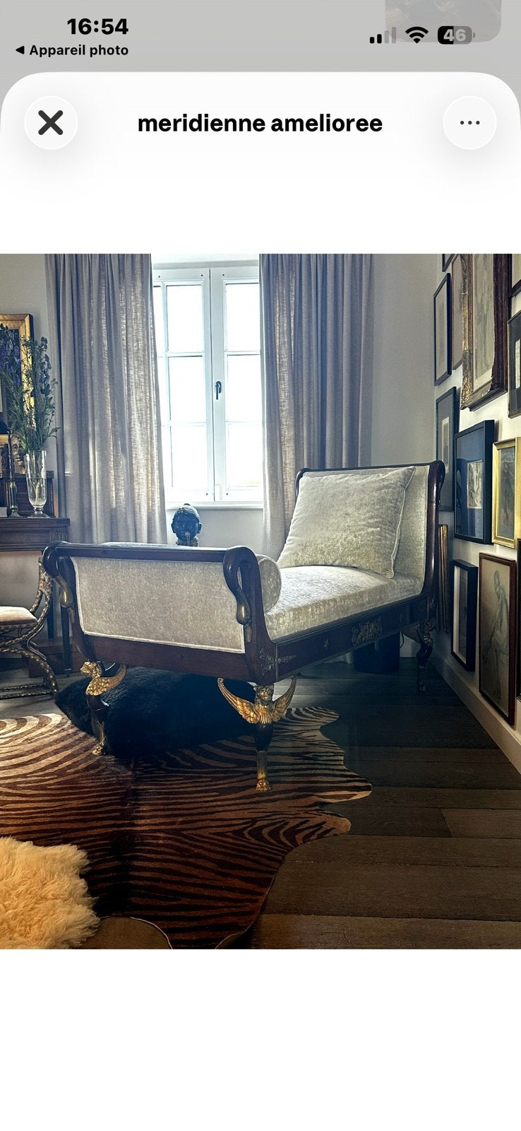 Bed/dagbed in The Empire-stijl, Antiek en Kunst, Ophalen