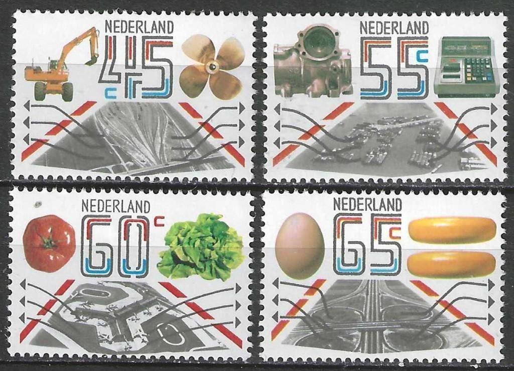 Pays-Bas 1981 - Yvert 1159-1162 - Produits d'exportatio (PF), Envoi, Non oblitéré
