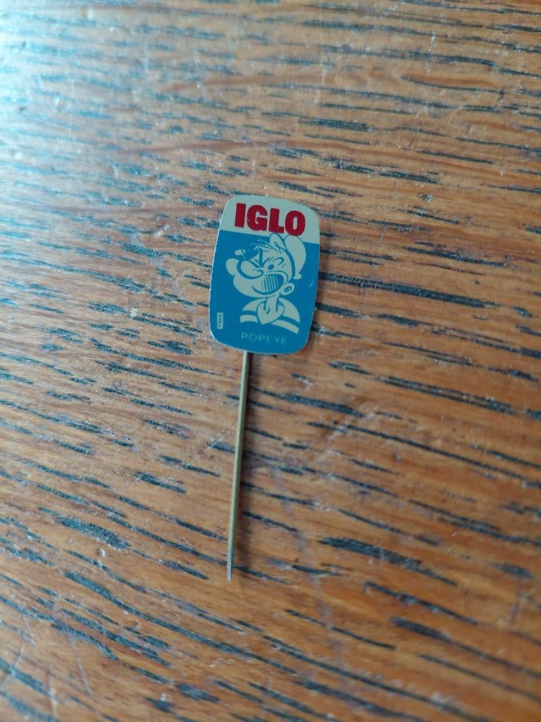 Brochespeld met Popeye badge, Ophalen of Verzenden, Zo goed als nieuw, Speldje of Pin