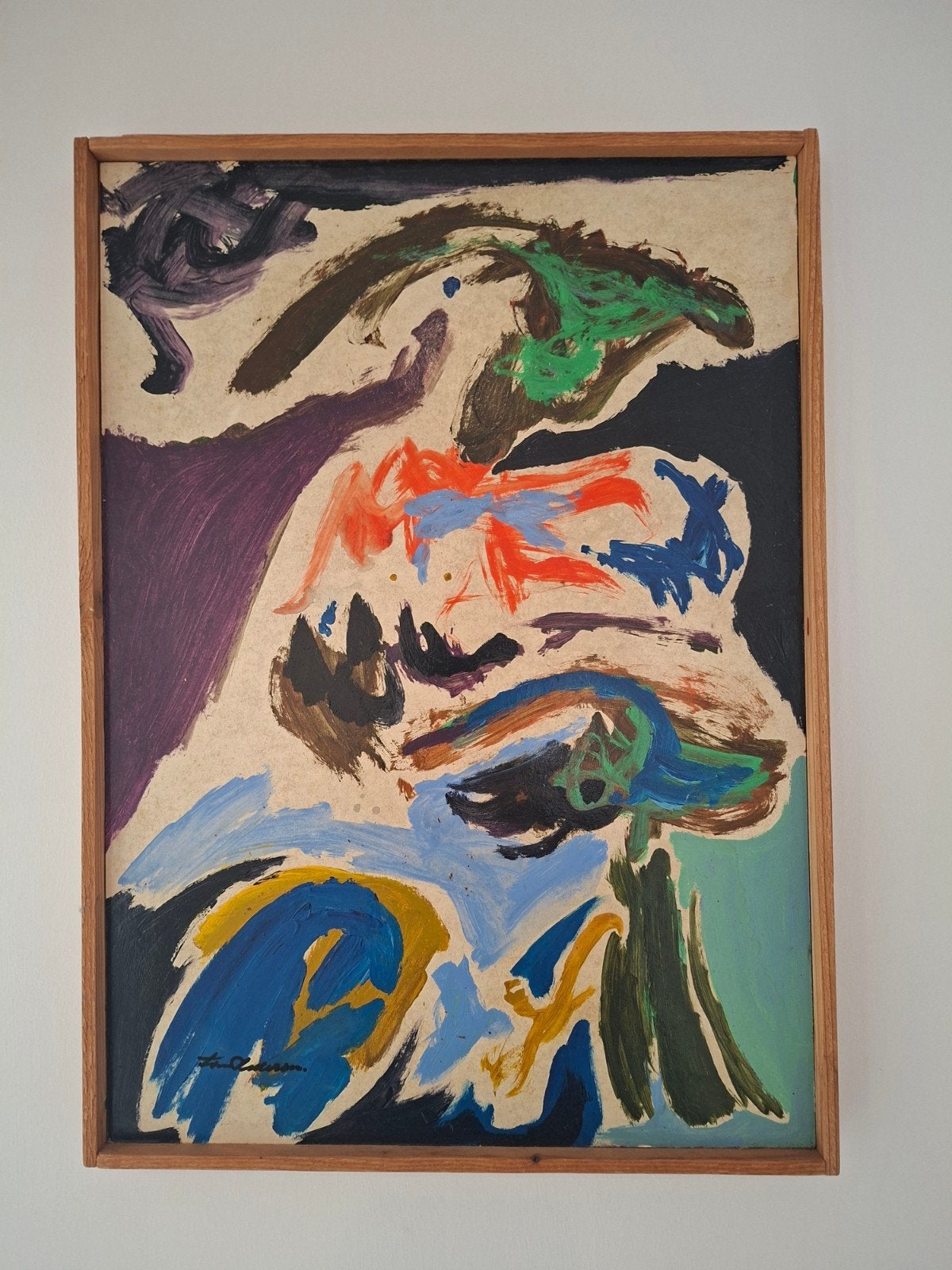 Finn Pedersen - cobra compositie - origineel werk, Ophalen of Verzenden