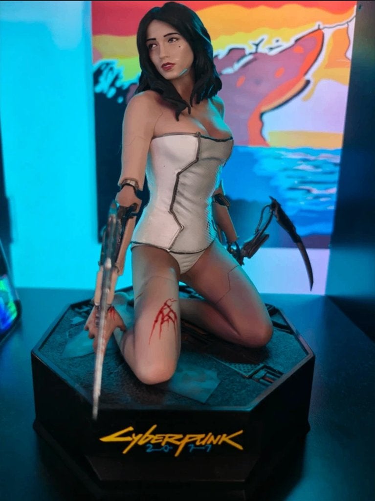 Figurine Cyberpunk 2077 E3/Gamescom 2018 Exclusive, Verzamelen, Beelden en Beeldjes, Zo goed als nieuw, Ophalen