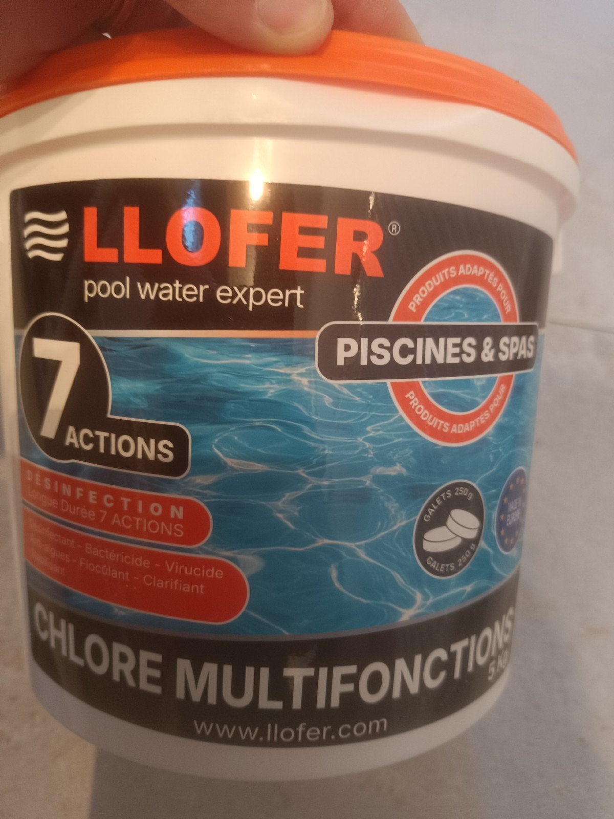 Chlore multifonctions 7 actions. Jamais utilisé : neuf!, Jardin & Terrasse, Enlèvement