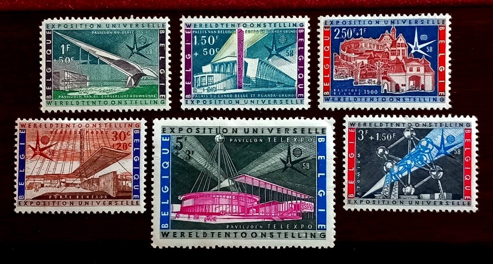 1958 Expo universelle de Bruxelles MNH **, Timbres & Monnaies, Neuf, Non oblitéré, Gomme originale, Envoi
