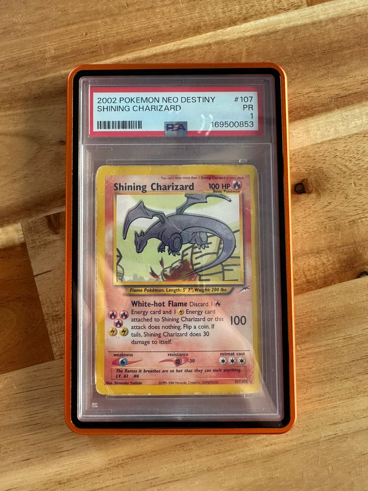 Charizard brillant psa1, Enlèvement ou Envoi, Comme neuf, Cartes en vrac