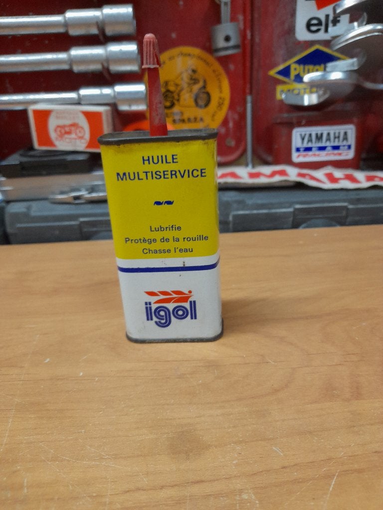 oude lege oliekan igol multiservice, Verzenden, Gebruikt, Overige typen