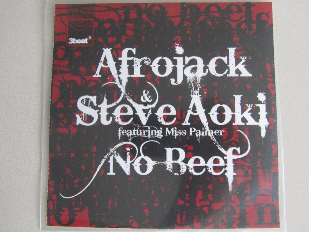 PROMO CD-SINGLE AFROJACK & STEVE AOKI "NO BEEF" (5 tracks), CD & DVD, CD Singles, Enlèvement ou Envoi, Utilisé, Dance et House