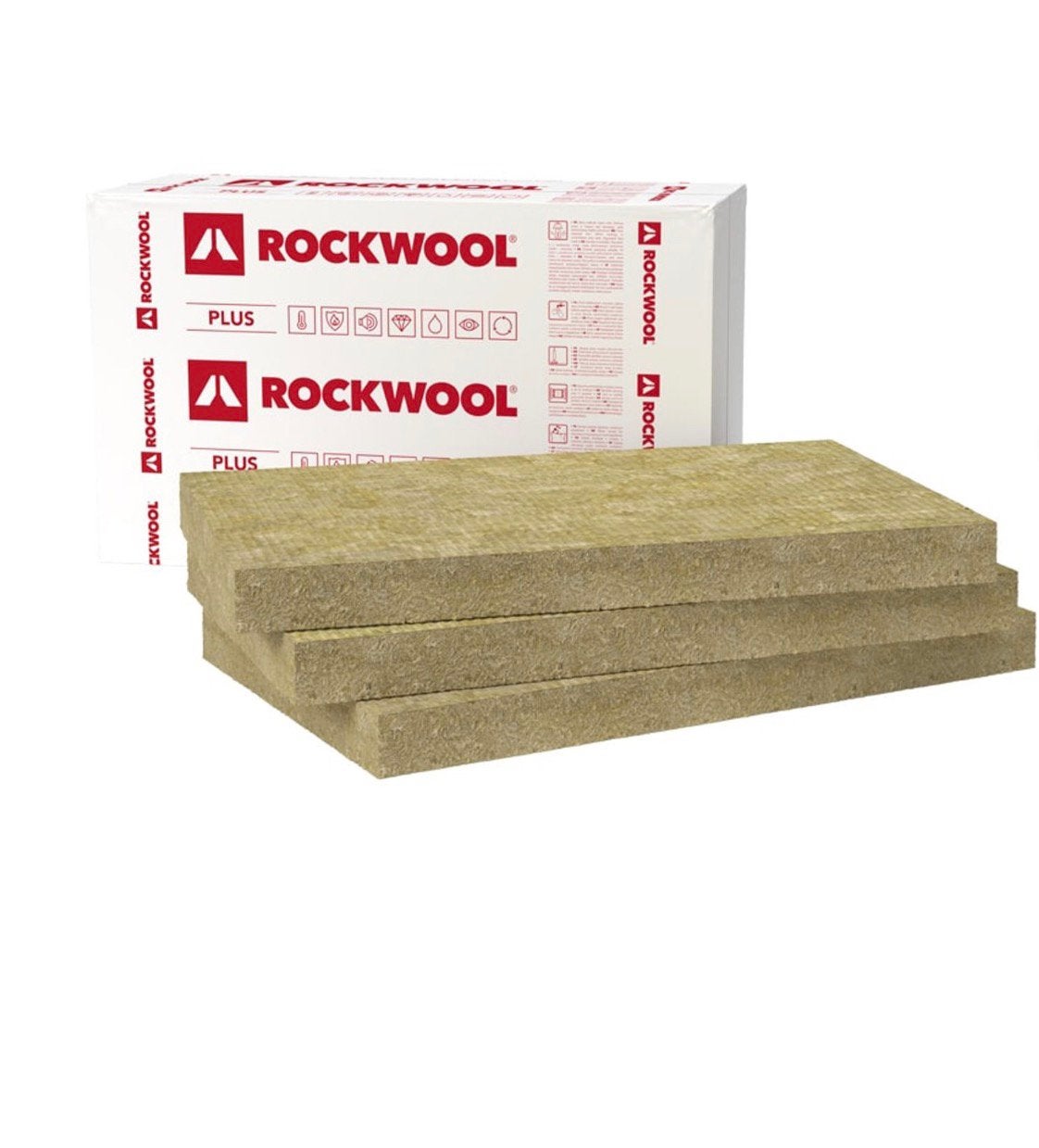 Rockwool Steenwol Plus Isolatieplaten | 150mm, Doe-het-zelf en Bouw, 12 cm of meer, Nieuw, Steenwol, 15 m² of meer