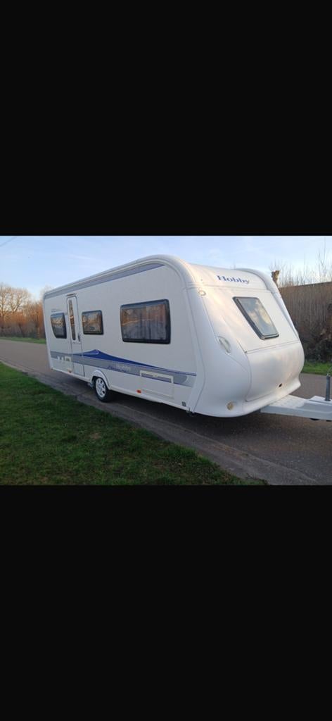 Hobby caravan, Caravans en Kamperen, Caravans, Vast bed, Hobby, Airco, Particulier