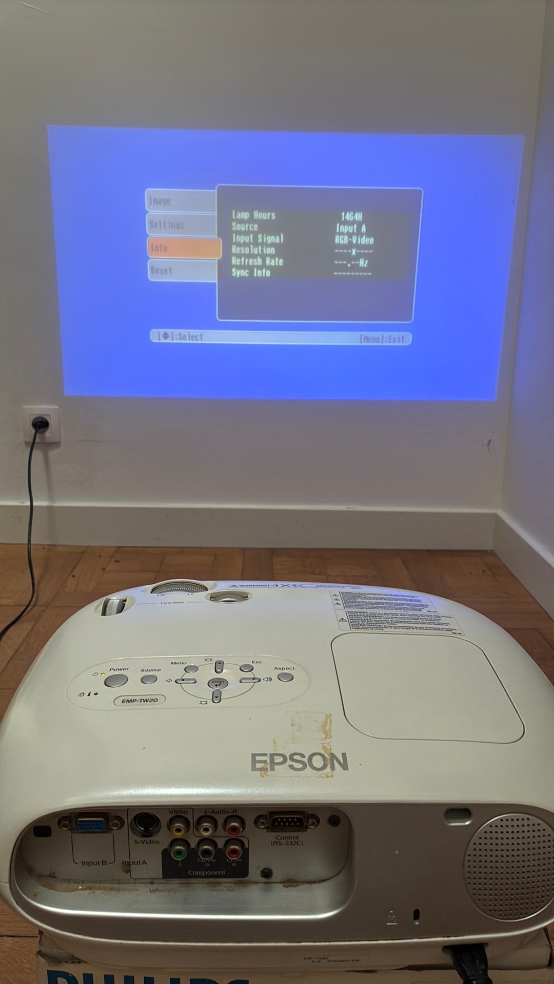 Beamer projector Epson EMP-TW20, Audio, Tv en Foto, Ophalen, Gebruikt, LCD, Epson